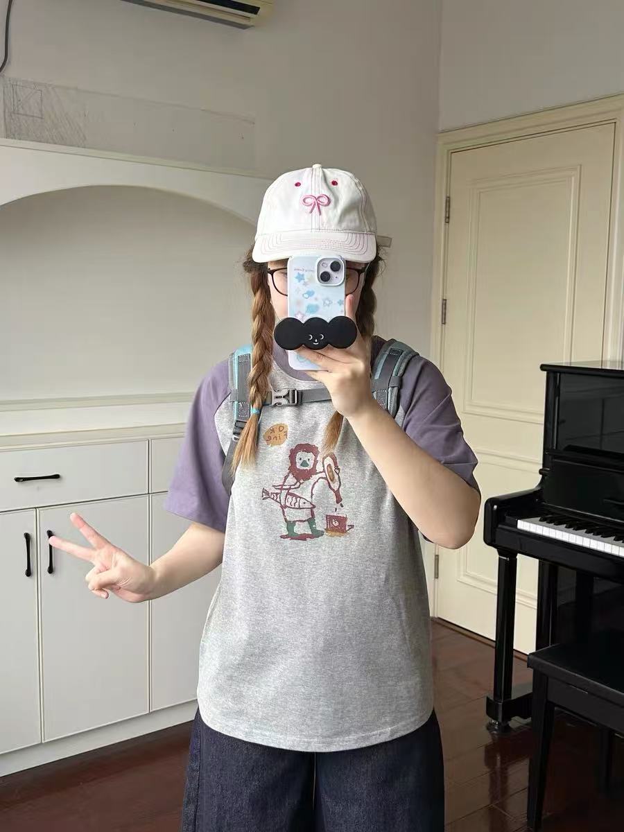 章.卡通印花插肩短袖 主包强推~~