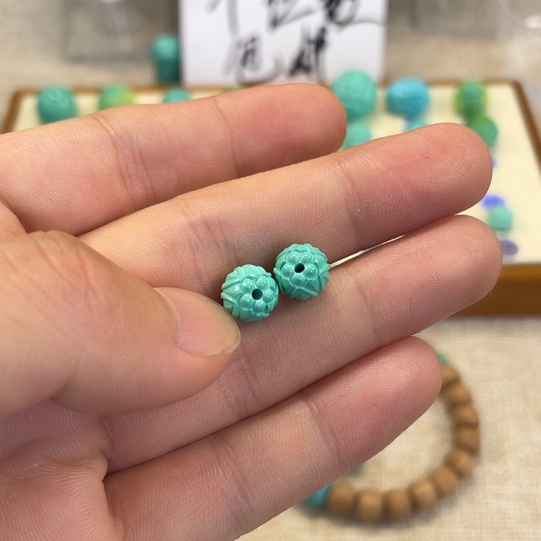 原生态湖北松配饰，直径8