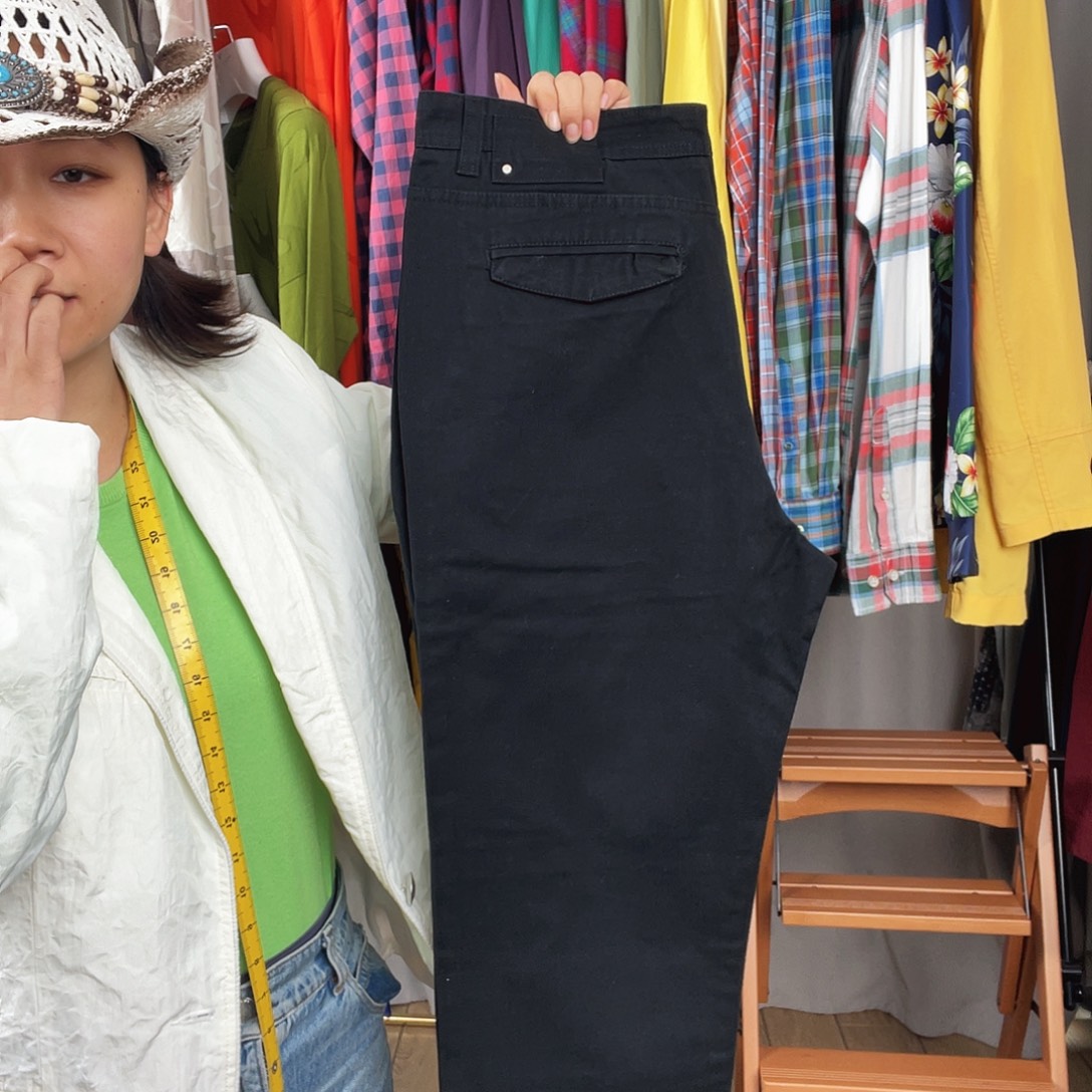 100棉 黑色 34码 男休闲裤 