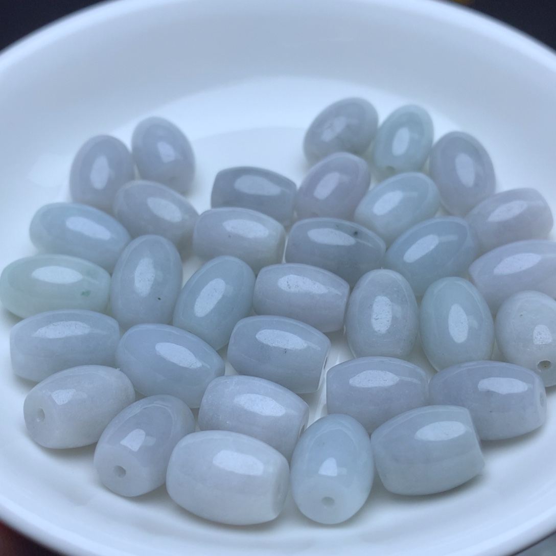 【闪购商品】翡翠手链未镶嵌卡9乘11冰米珠20个