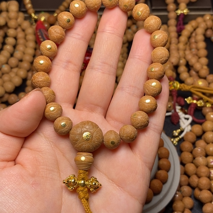 凤眼菩提手串v**n手串11+换描眼线三通白绳