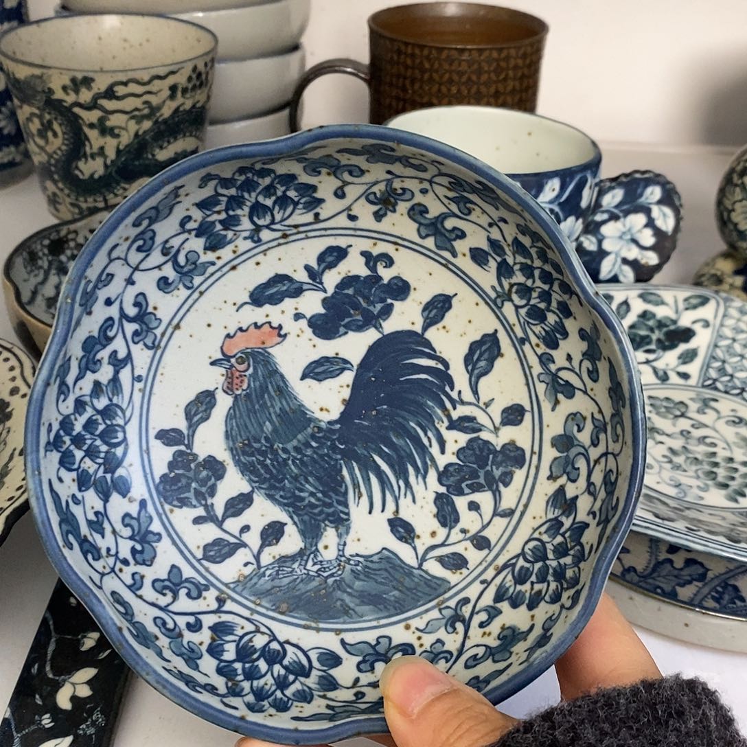 陶手工手绘青花高温陶瓷