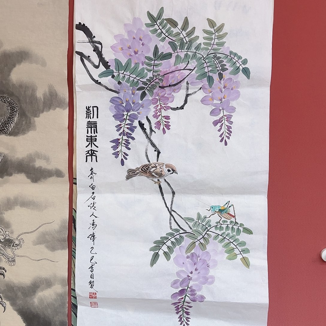 国画冯伟老师手绘作品 