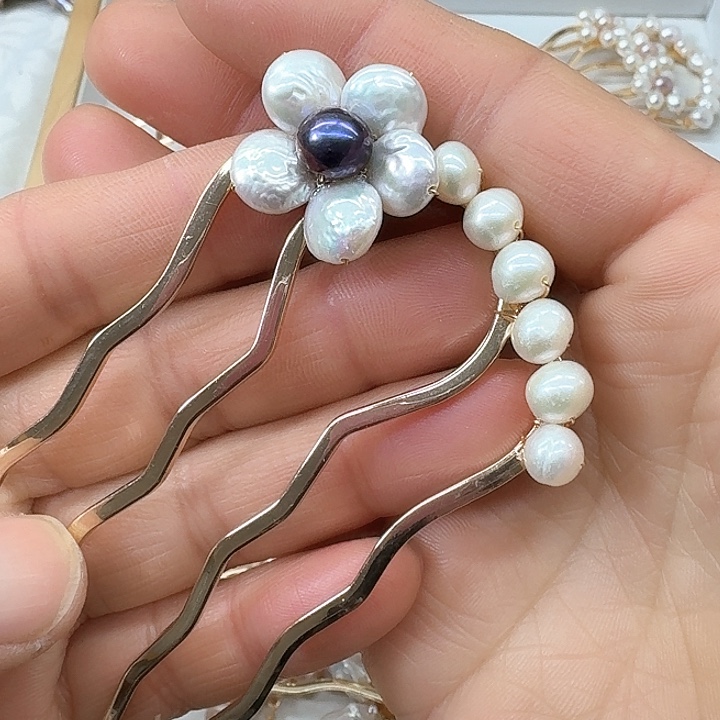 淡水珍珠珍珠银S925镶嵌