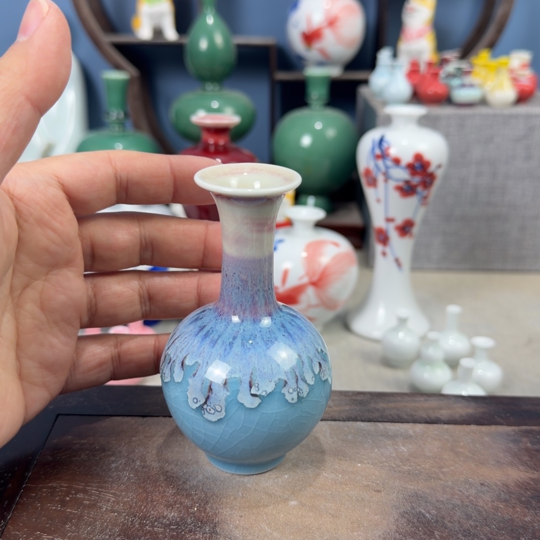 陶瓷手工小花器摆件