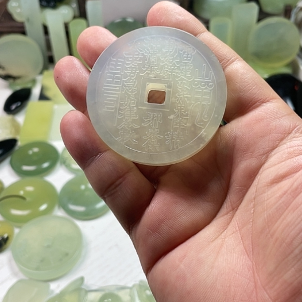 【闪购商品】未镶嵌岫玉挂件@*