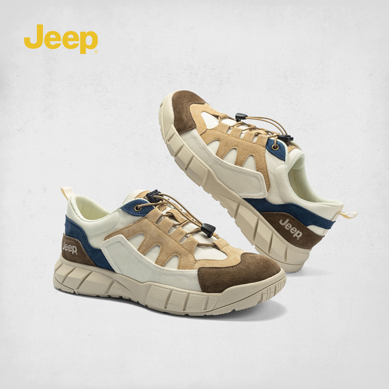 Jeep吉普登山鞋2025春季新款户外运动徒步鞋包头真皮工装鞋劳保鞋
