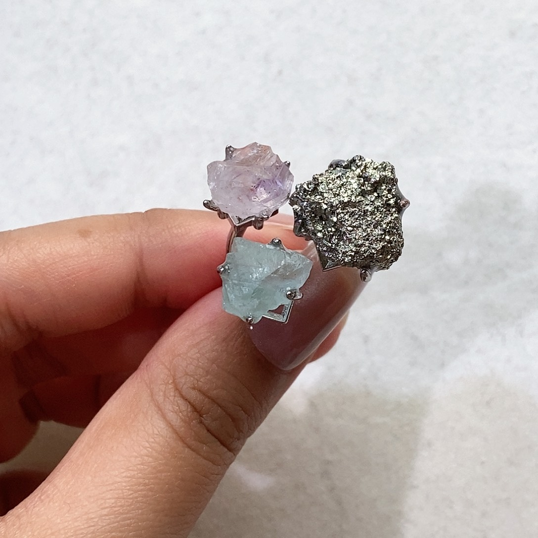 淡水珍珠戒指合金