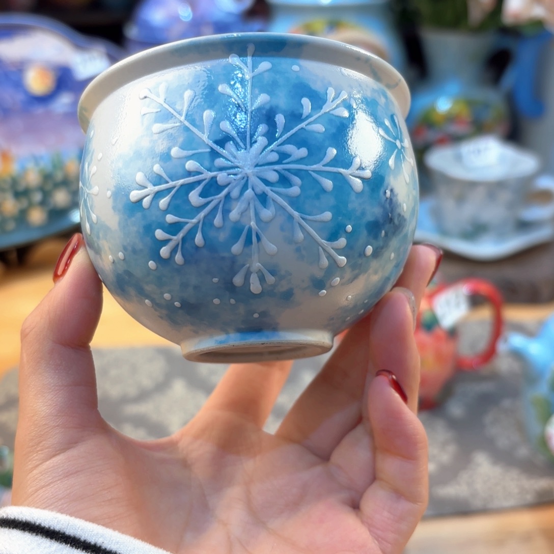 景德镇手绘高温釉下彩陶瓷茶具