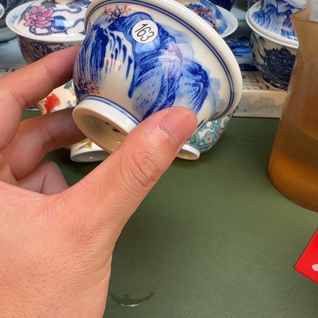 彦祖纯手工手绘茶具163