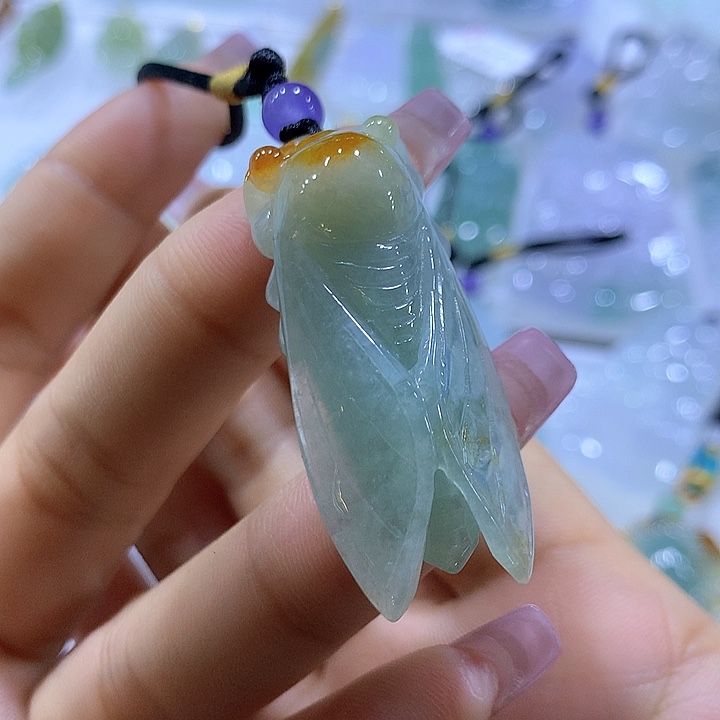 翡翠颈饰未镶嵌天然翡翠A货吊坠