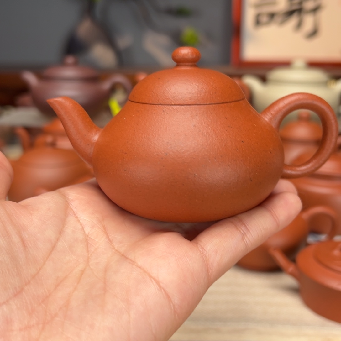 紫砂茶壶宝山红泥120