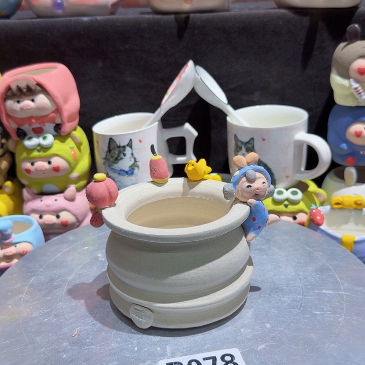 陶瓷微瑕可爱多肉花盆