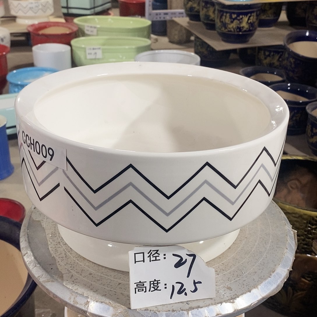 【闪购商品】陶瓷微瑕花盆-CCH009-1个大号