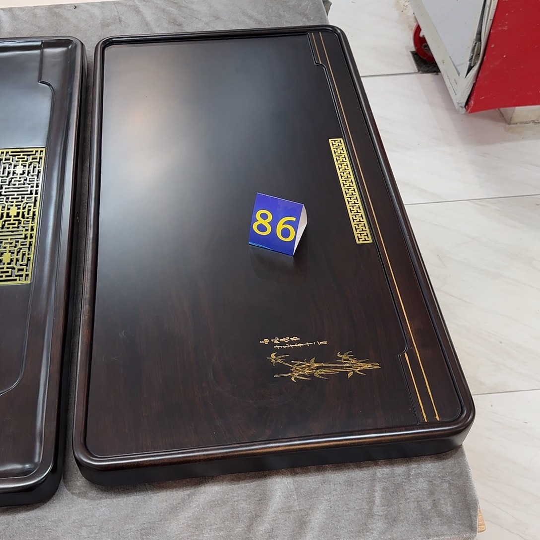 佛***尘黑檀木实木茶盘88/48