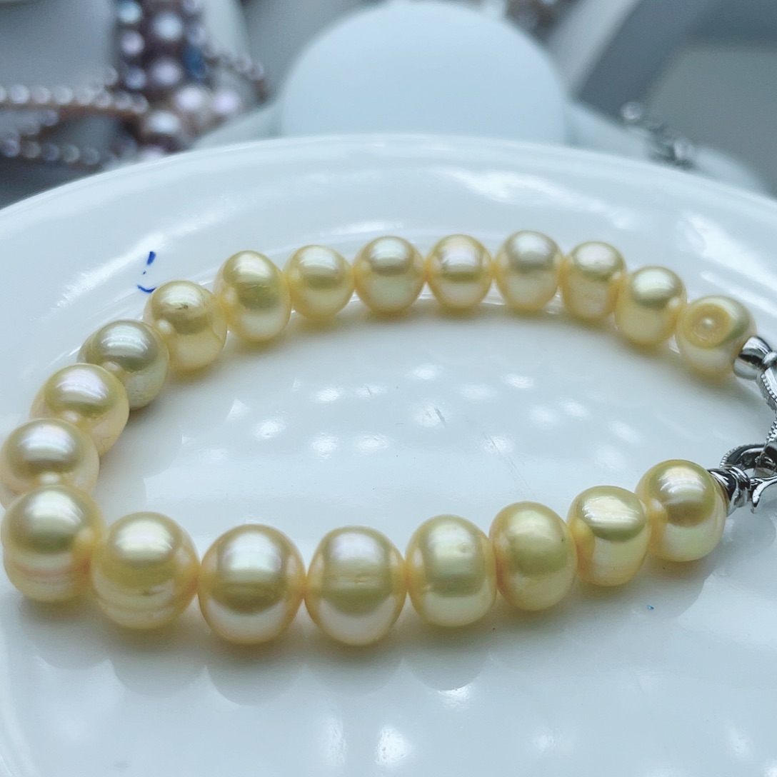 淡水珍珠颈饰钛钢无*