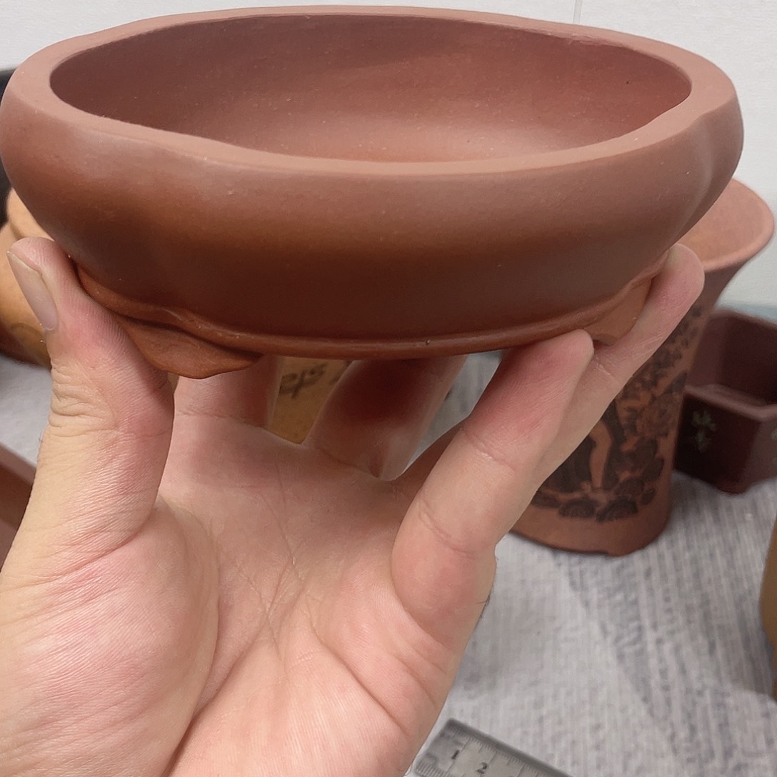 紫砂花盆岁****宜兴精品紫砂手工制作