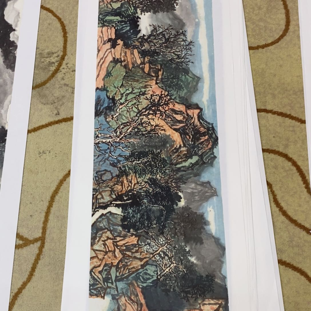 国画用****1许永周四尺对开曈