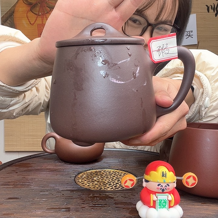 紫砂茶杯原矿紫砂杯