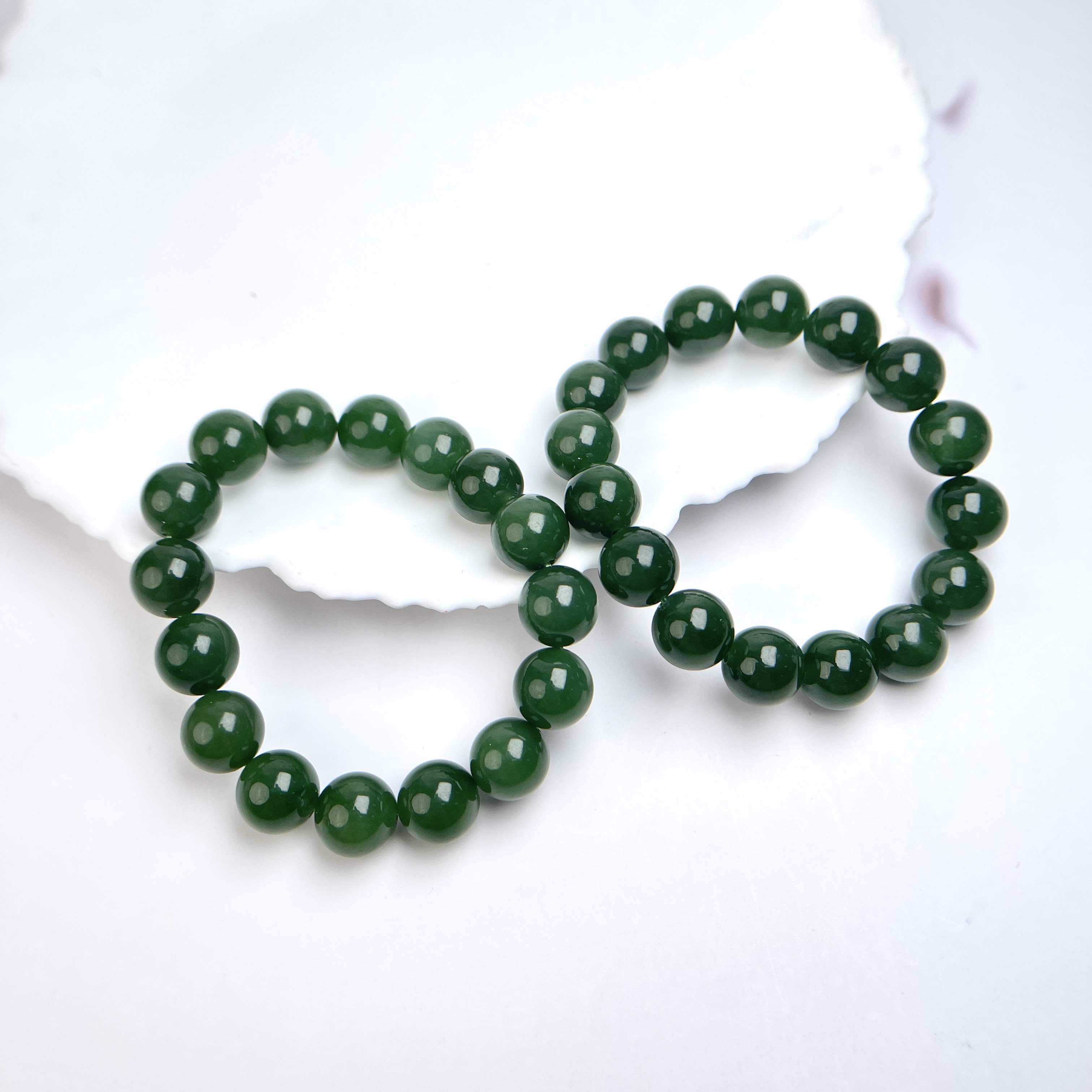 石惑珠宝~碧玉圆珠12mm手串~多样性发一