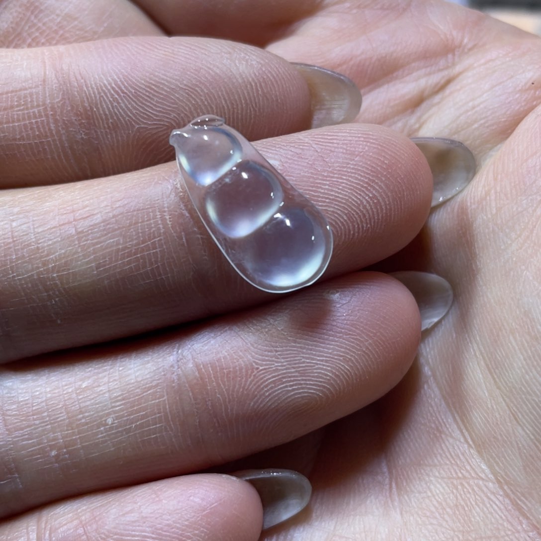 翡翠颈饰未镶嵌豆子