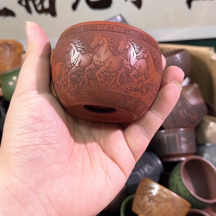 茶杯紫砂全手工紫砂主人杯