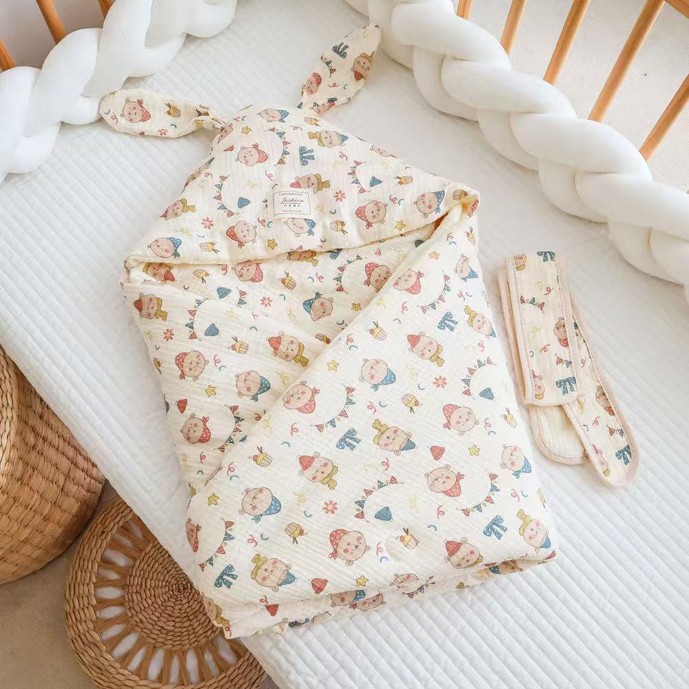 新生儿抱被 小被子安抚豆豆绒加厚