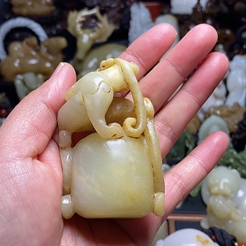 【闪购商品】和田玉（糖玉）挂件未镶嵌桐*园