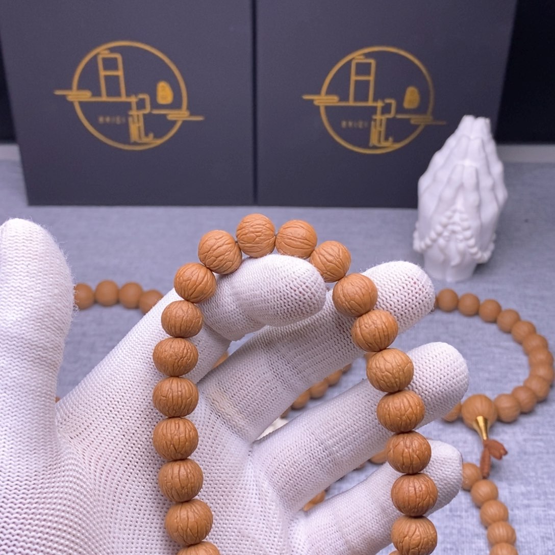 猴头核桃手串百*凤羽