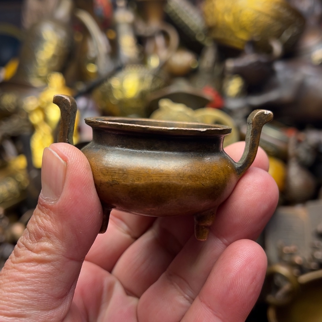 茶壶香炉铜器摆件