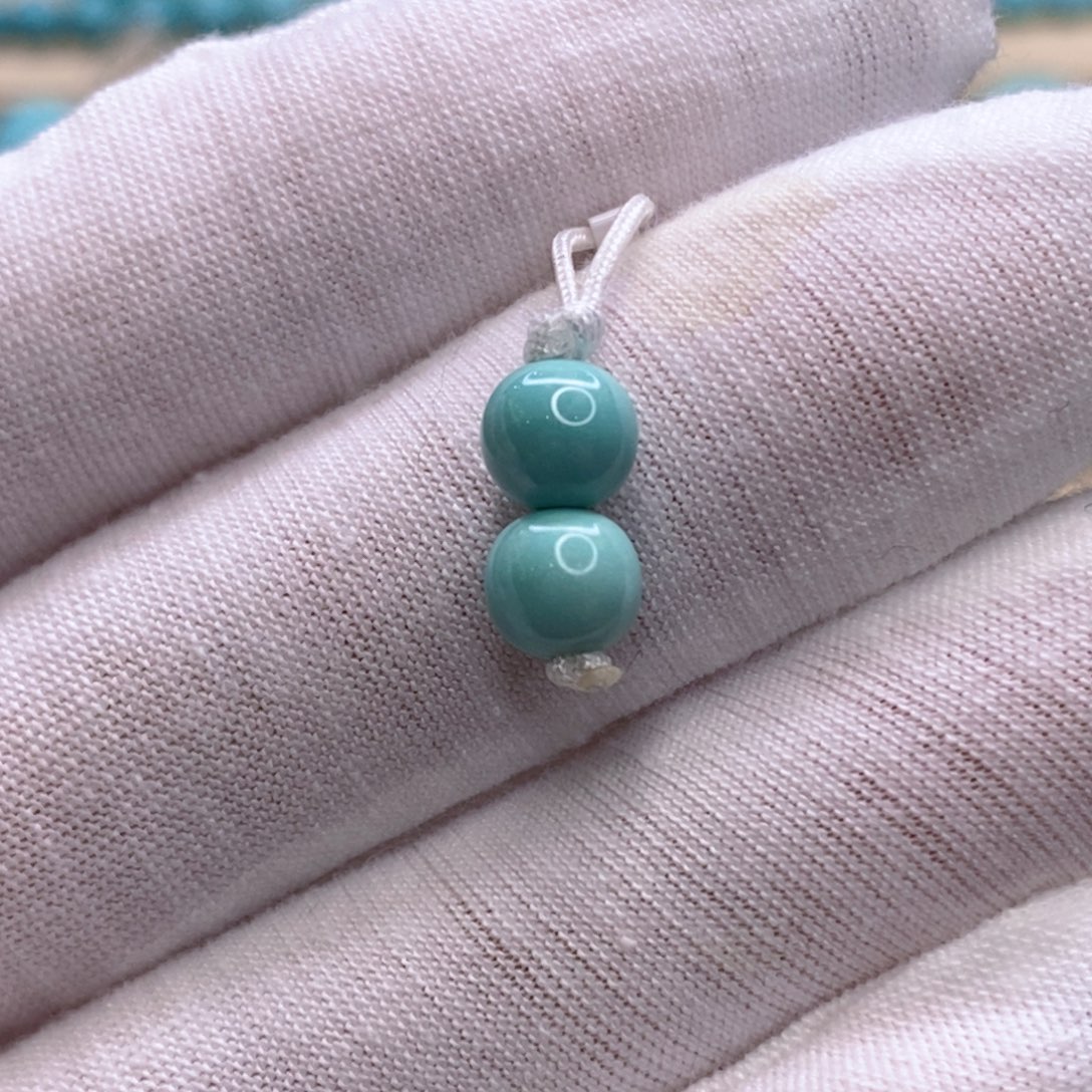 绿松石未镶嵌珠宝奇石6.4mm