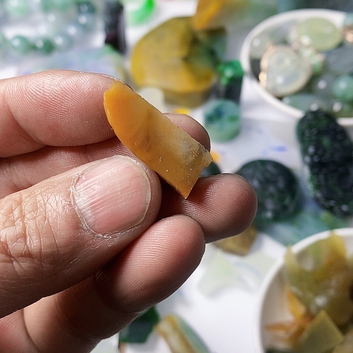 翡翠散珠天然翡翠A货