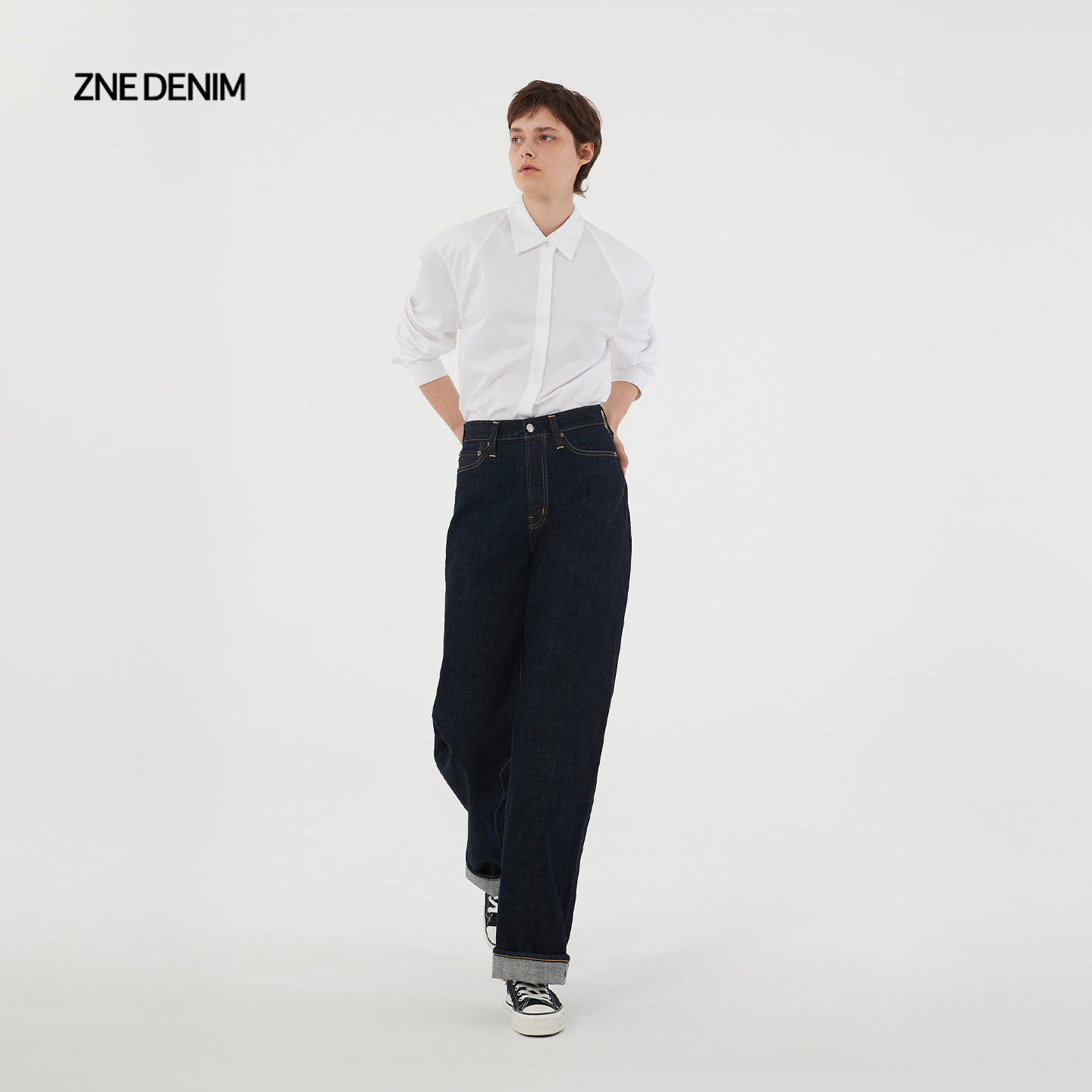 ZNE Jeans经典原色赤耳牛仔裤1230