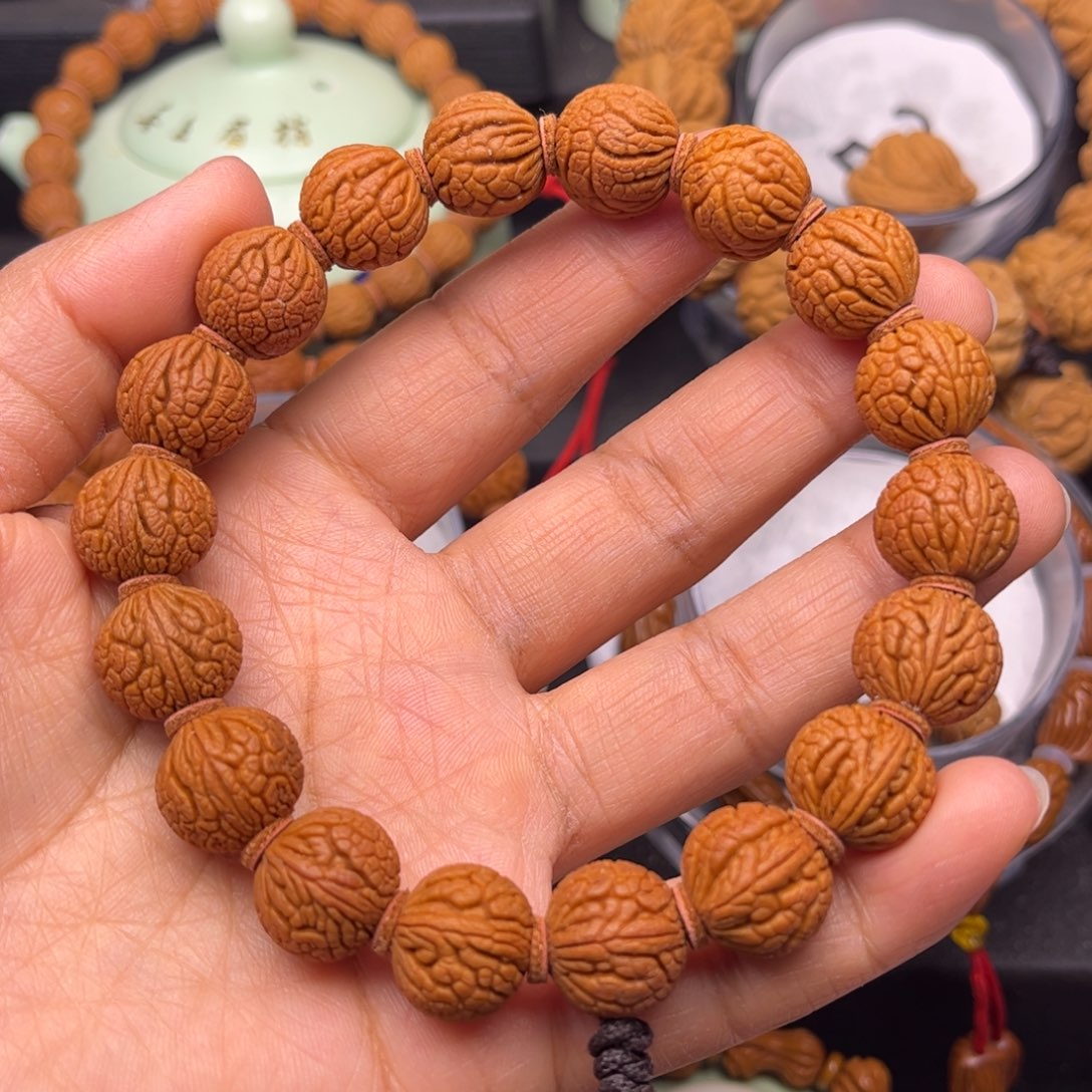 望***念桃核吊坠龙纹桃核