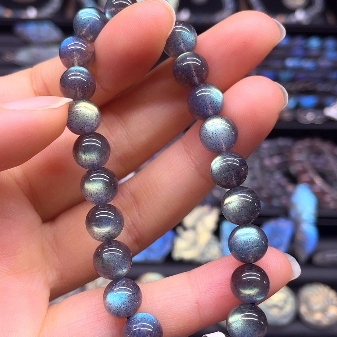 未镶嵌长石手串8.2左右