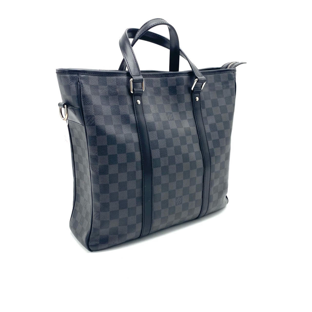 95新 LouisVuitton/路易威登 小号棋盘格托特包尺35/33郭富城同款