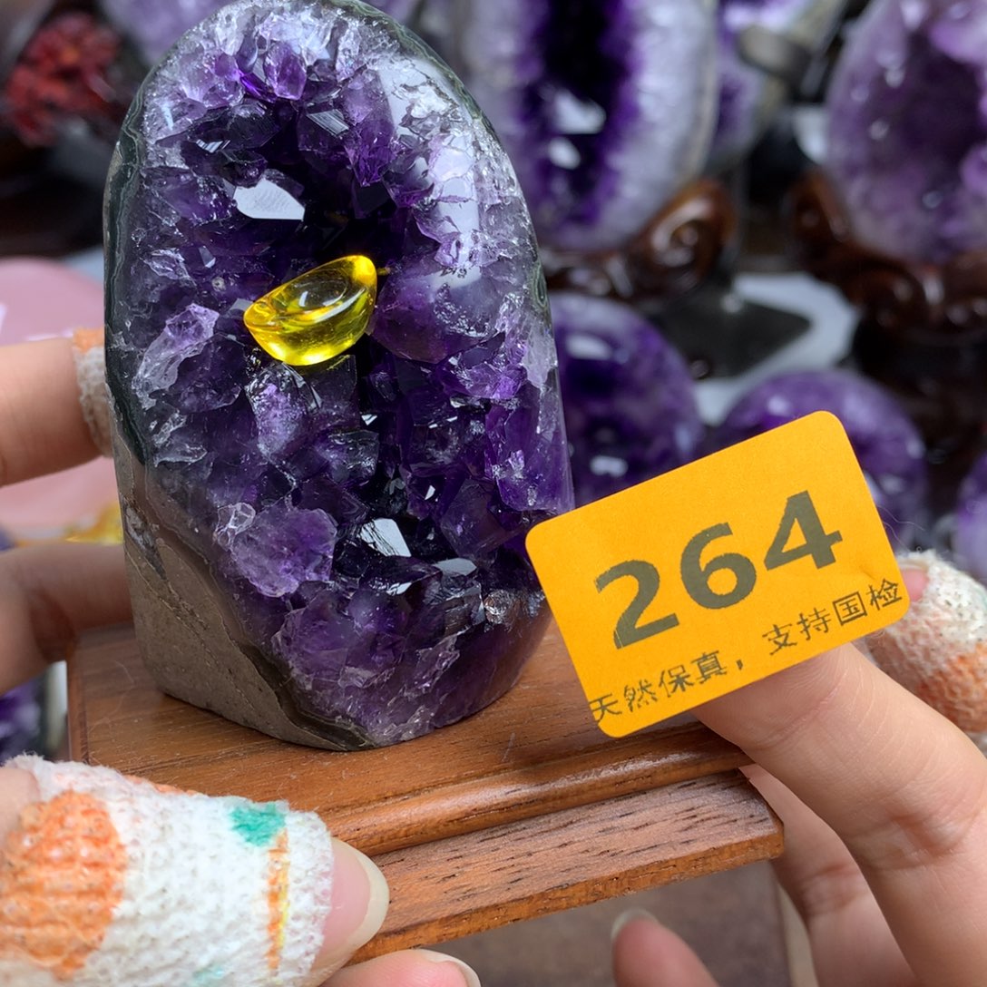 紫晶摆件未镶嵌紫晶