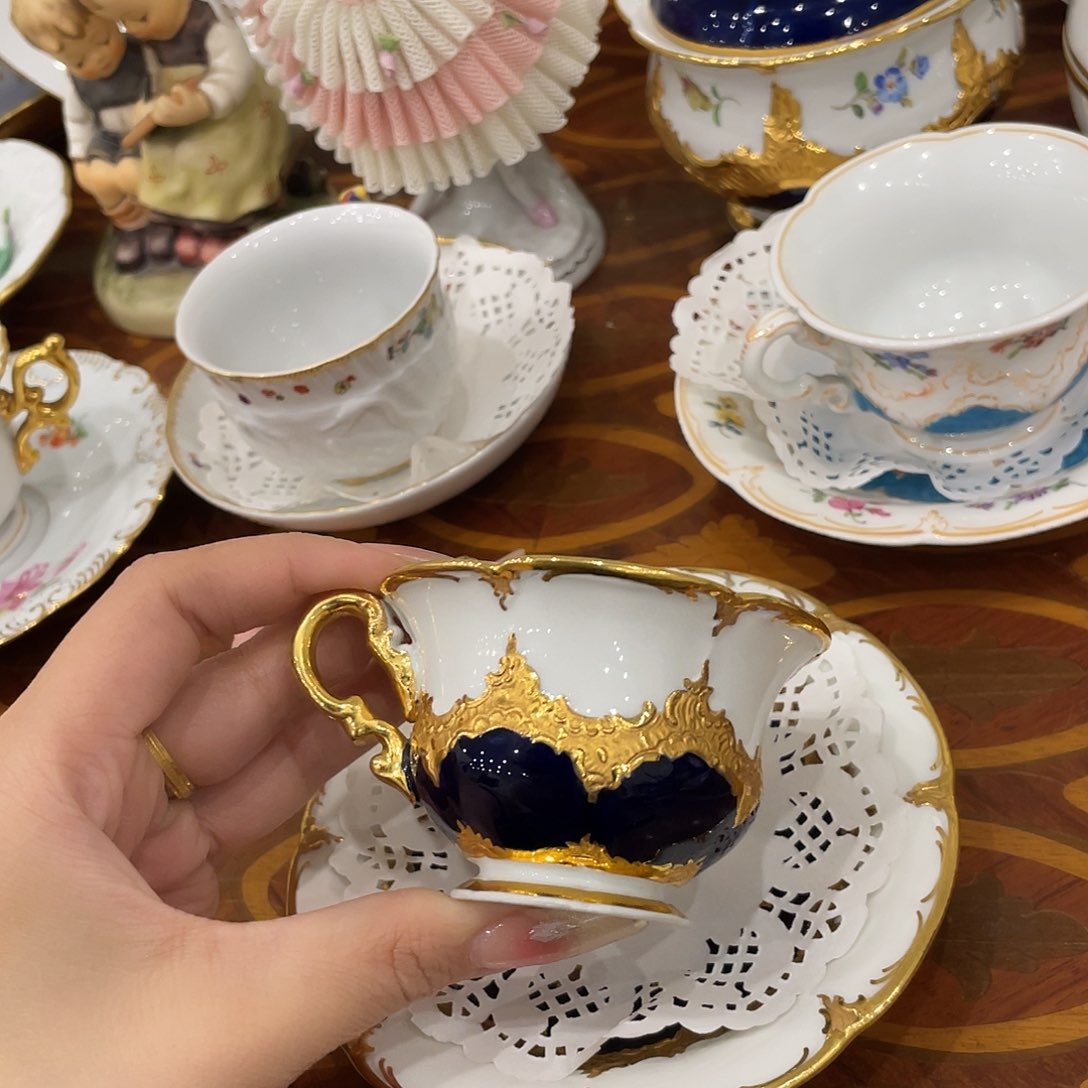 瓷片中古一等摩卡杯