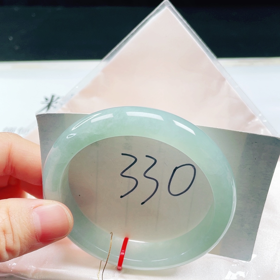 翡翠未镶嵌手镯58圈口