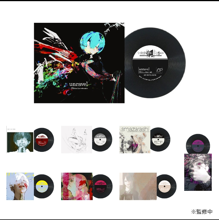 【东京喰种】FES展黑胶亚克力唱片 原画挂件 盲盒代拆