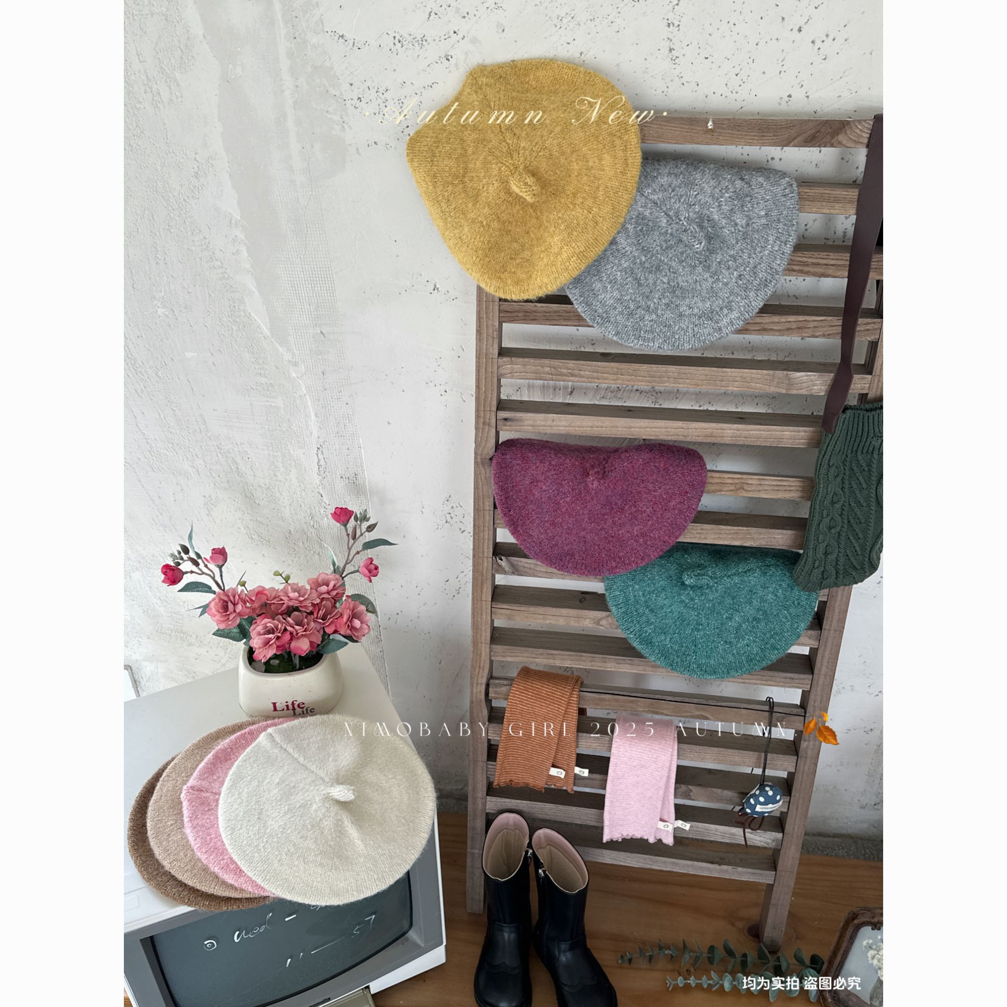  NIMO【甜甜圈】韩版秋款宝宝帽百搭透气舒适甜美时尚贝雷帽