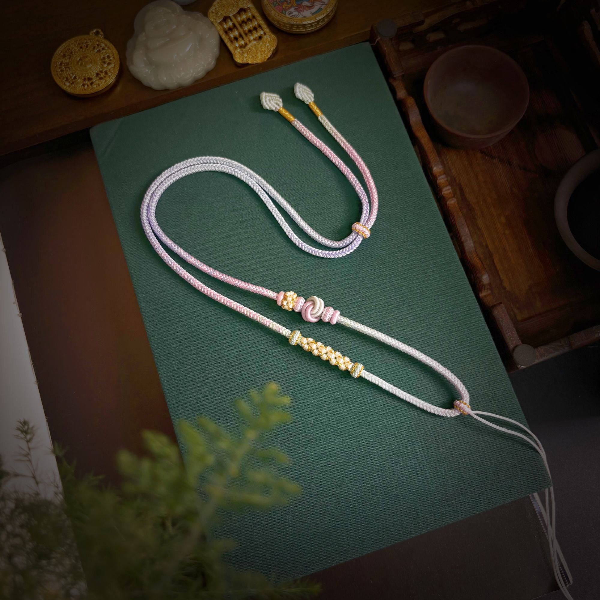 绳漫原创设计精工八股吊坠绳中国风清新款式《倾茉》《以初》BG-79