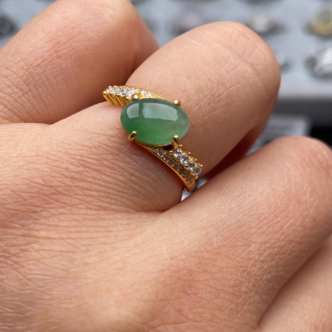 翡翠银S925镶嵌颈饰