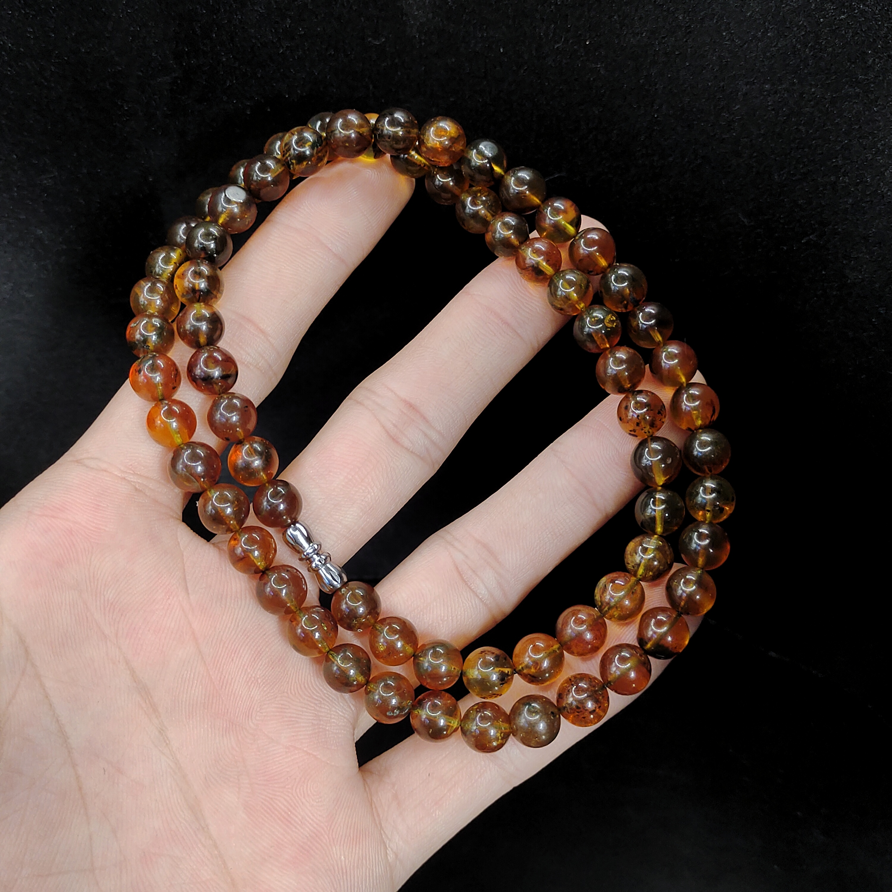 【康康严选】紫罗兰琥珀公主链SY06【多样性发其一】约7mm