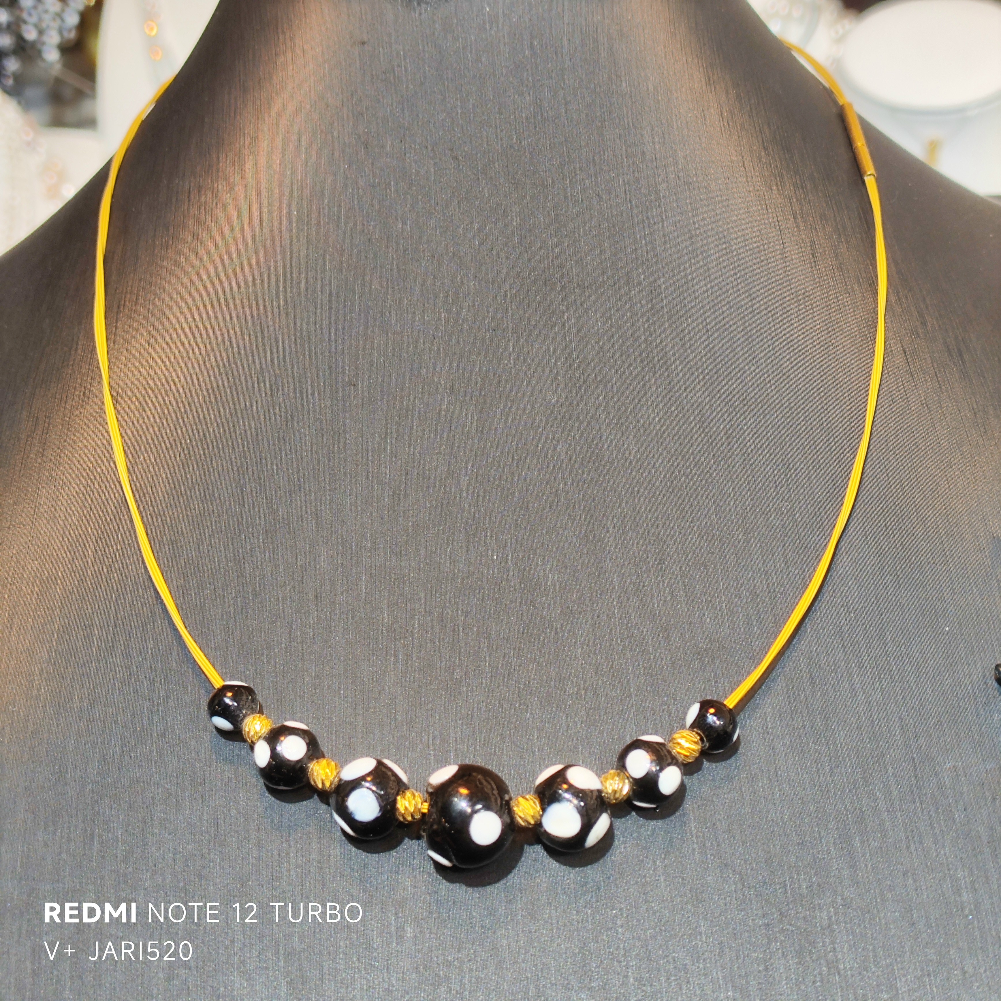 铜合金琉璃项链 铜合金树脂 几何原创设计锁骨链个性琉璃时尚简约