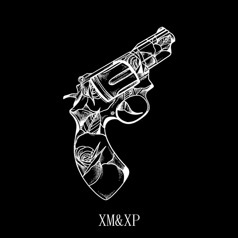 XM&XP 命运左轮 半臂草本纹身贴防水女持久男半永久仿真刺青果汁