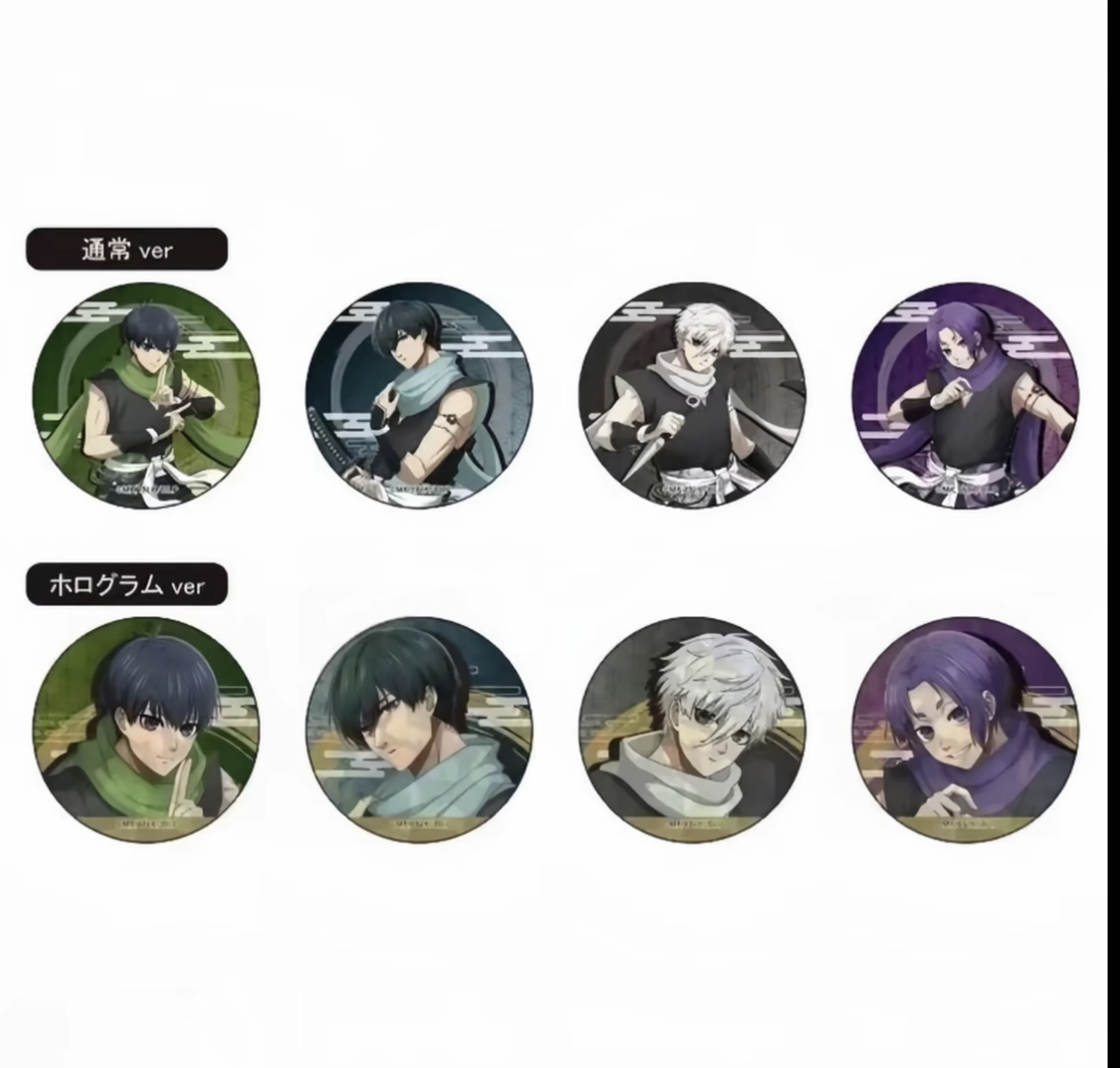 大清仓 【正版日谷】蓝色监狱 忍者VER 闪吧唧徽章