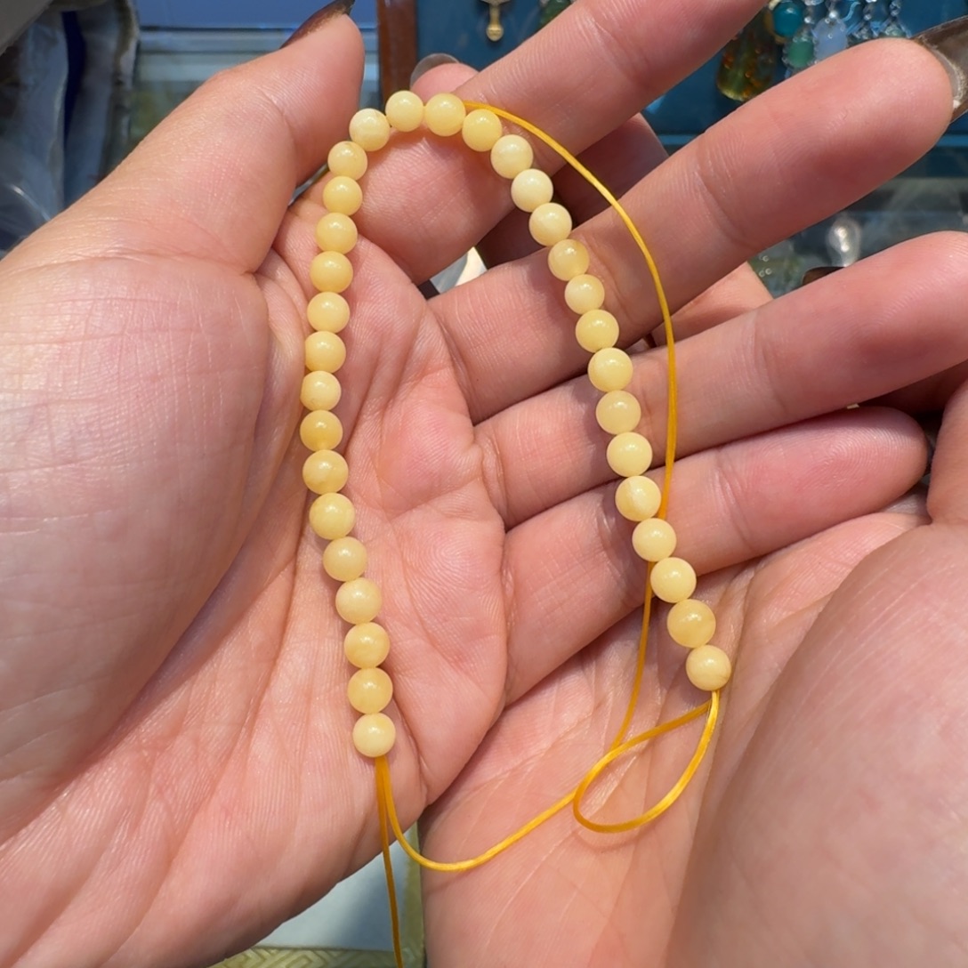 蜜蜡未镶嵌手串蜜蜡