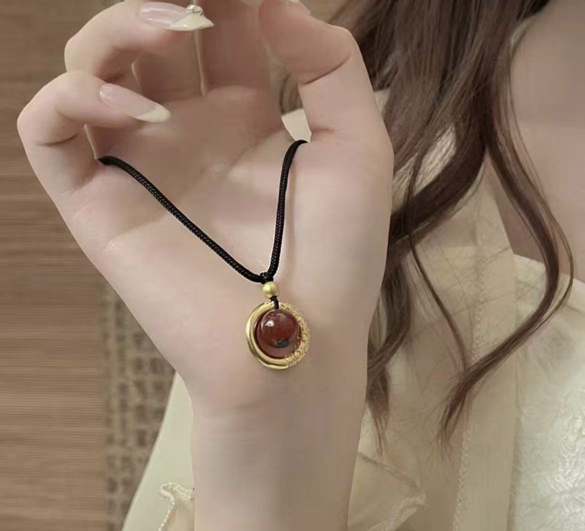黄金祥云扣999吊坠