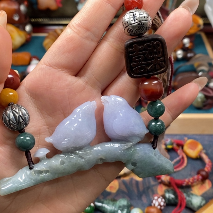 【闪购商品】翡翠颈饰未镶嵌甜****尖项链